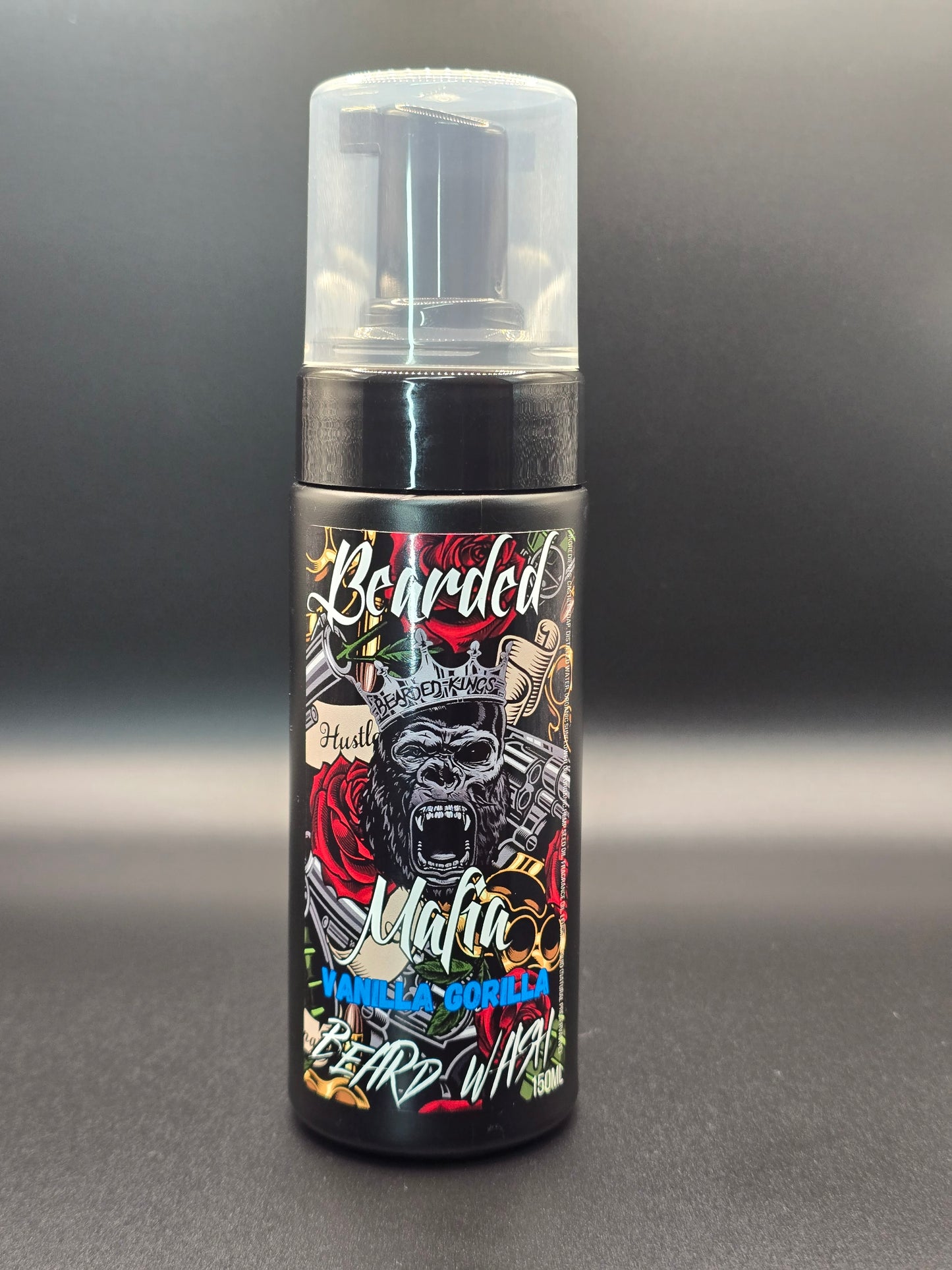 Organic beard shampoo with smooth vanilla scent