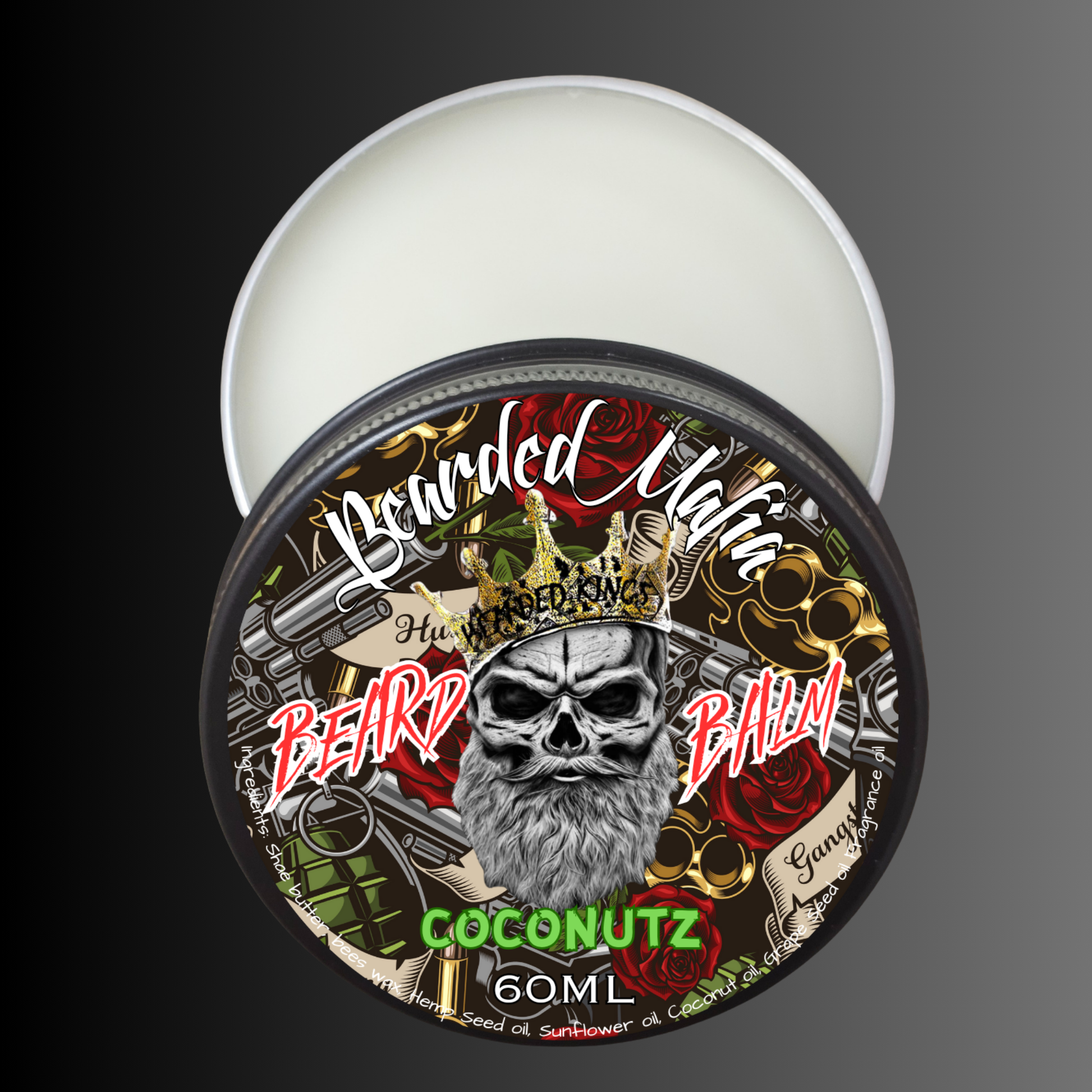 Bearded Mafia Coconutz Beard Balm — organic conditioning balm with tropical coconut scent