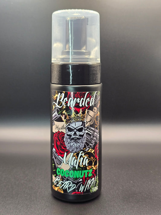 organic beard shampoo with tropical coconut scent
