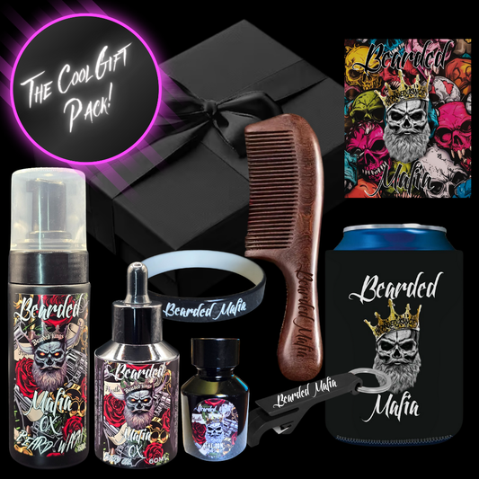 Premium organic beard products gift box