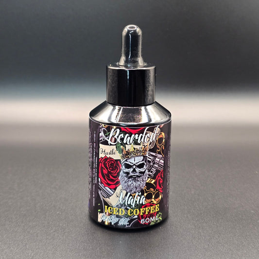 60mL organic beard oil with cool coffee scent