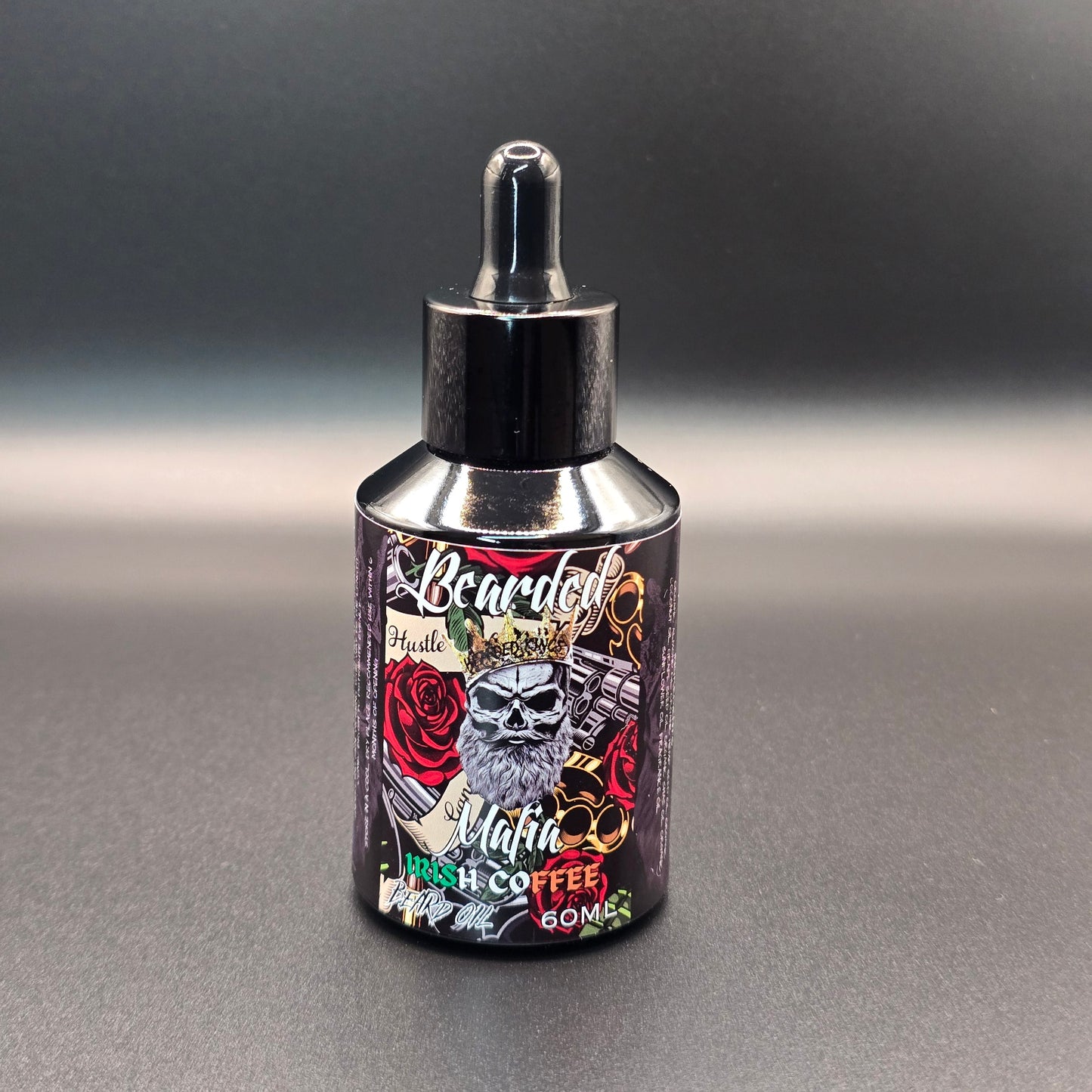60mL organic beard oil with rich coffee whiskey scent