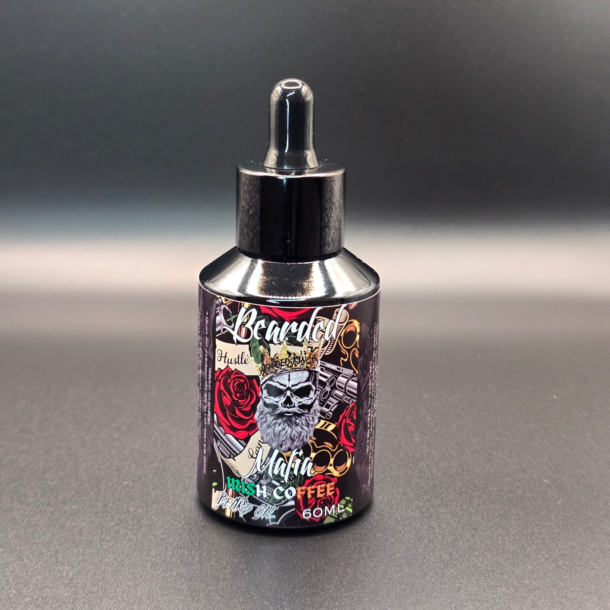 60mL organic beard oil with rich coffee whiskey scent