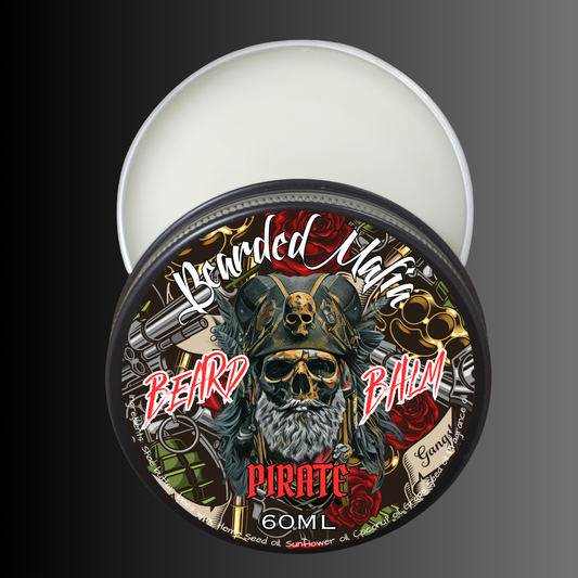 Bearded Mafia Pirate Beard Balm — organic beard care balm with masculine pirate-inspired aroma
