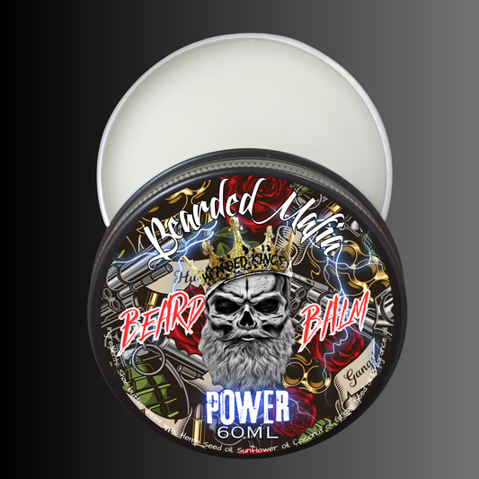 Bearded Mafia Power Beard Balm — organic conditioning balm with bold masculine scent