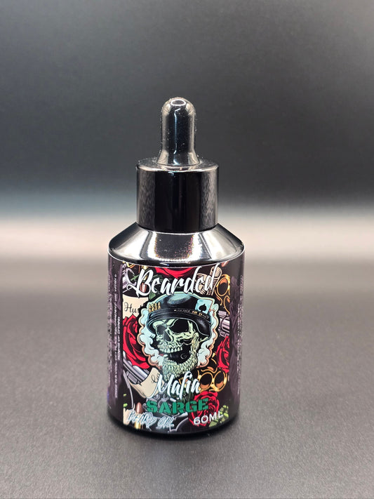 60mL organic beard oil with bold masculine scent