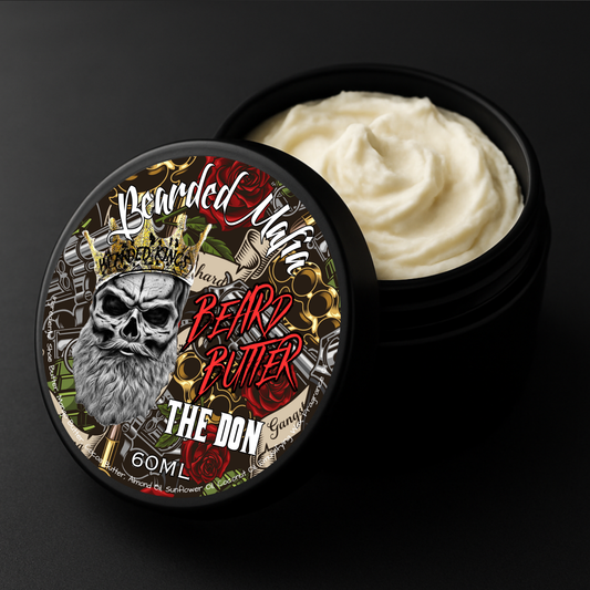 Bearded Mafia The Don Beard Butter — organic beard care butter with strong, masculine fragrance