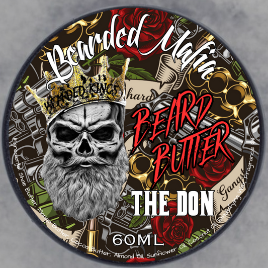 Bearded Mafia The Don Beard Butter — organic beard care butter with strong, masculine fragrance