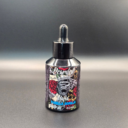 60mL organic beard oil with smooth vanilla scent