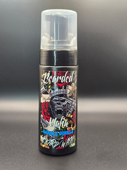 Organic beard shampoo with smooth vanilla scent
