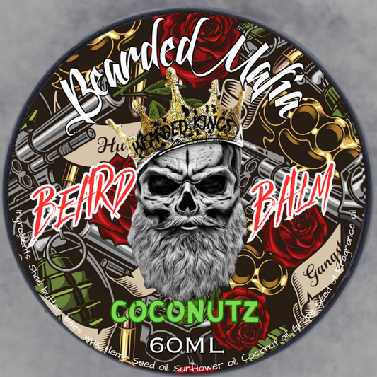 Bearded Mafia Coconutz Beard Balm — organic conditioning balm with tropical coconut scent