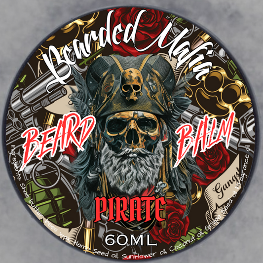 Bearded Mafia Pirate Beard Balm — organic beard care balm with masculine pirate-inspired aroma