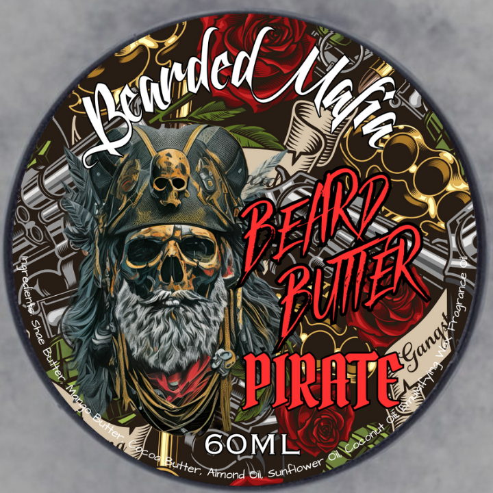 Pirate Beard Butter — premium organic beard butter handmade in Australia with rugged fragrance