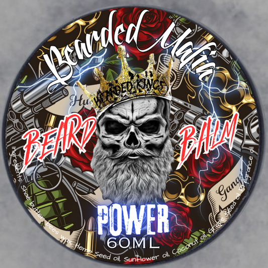 Bearded Mafia Power Beard Balm — organic conditioning balm with bold masculine scent