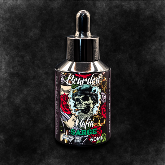 60mL organic beard oil with bold masculine scent