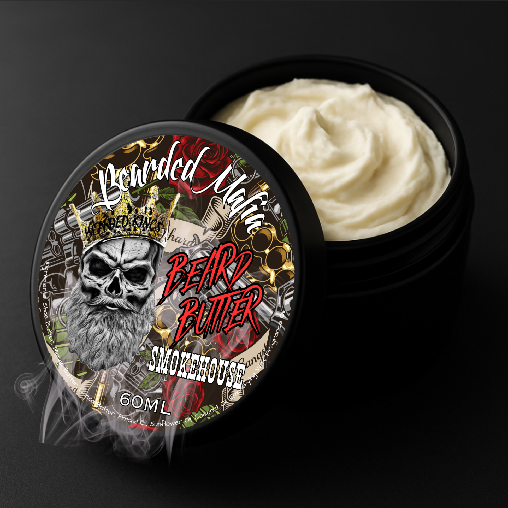 Smokehouse Beard Butter — premium organic beard butter handmade in Australia with smoky fragrance