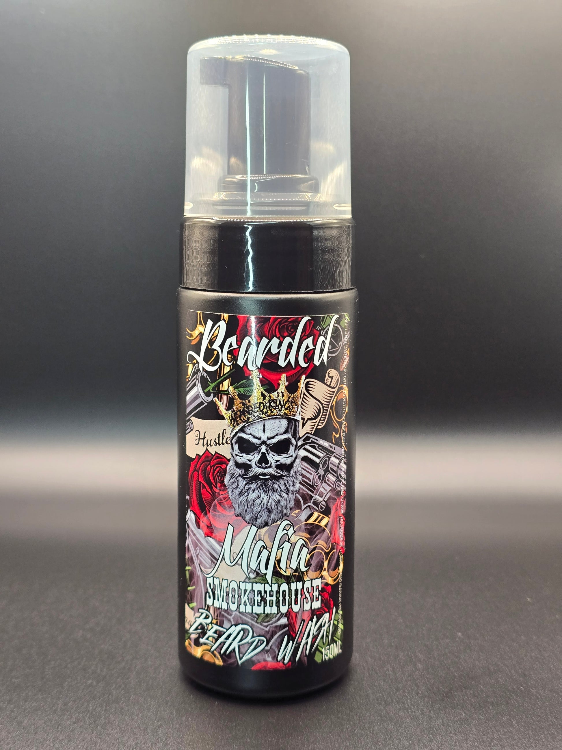 Premium organic beard cleanser handmade in Australia with bold smoky fragrance