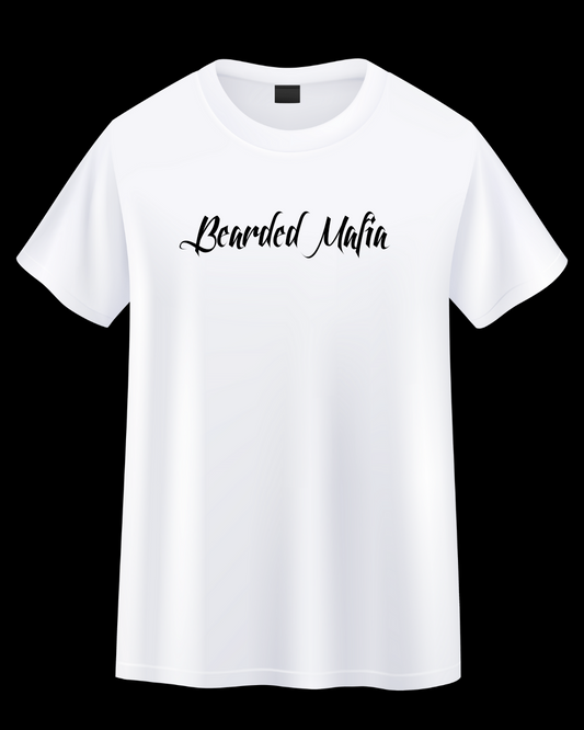 Bearded Mafia White Tee