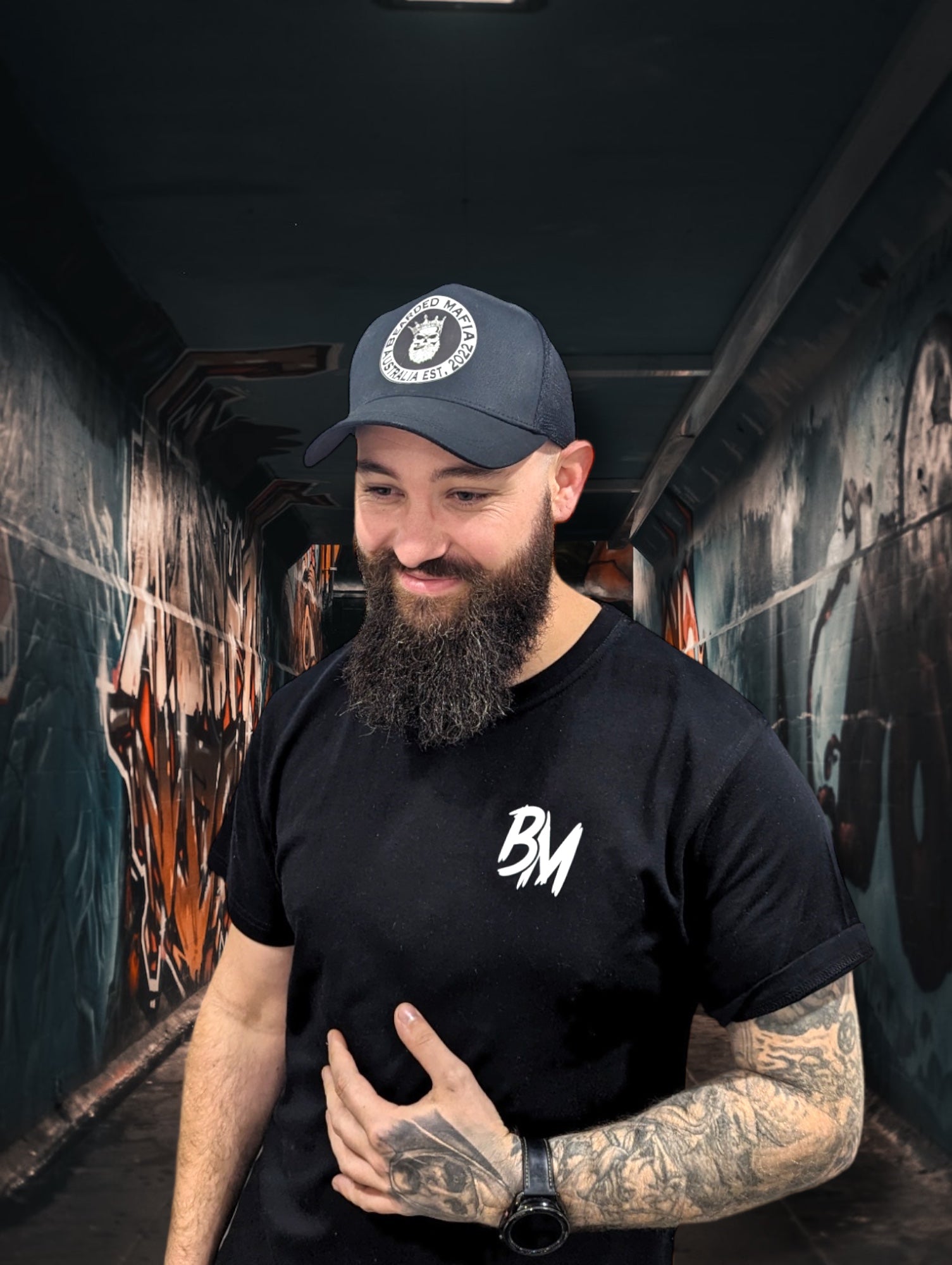 Bearded Mafia Black short sleeve – Bearded Mafia beard care and fashion